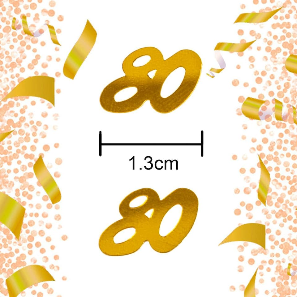 image 1 of 80th Confetti Gold 14g, 4 Packs