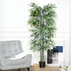 image 2 of Outsunny 6ft Artificial Bamboo Tree Plant Greenery in A Pot for Home Office Planter 1.8M
