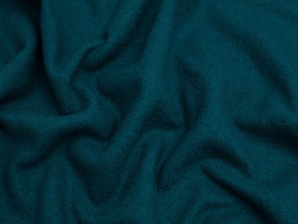 Minerva Core Range Turquoise 100% Pure Boiled Wool Coating Fabric for Dressmaking, 140cm / 55" Wide - per metre