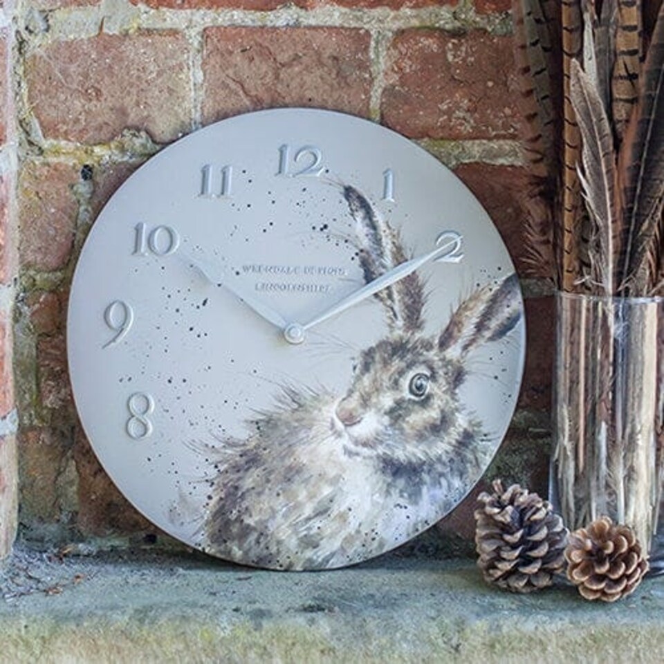 image 1 of Wrendale Designs 'Bright Eyes' Hare Wall Clock
