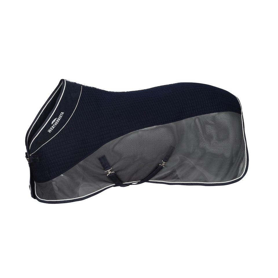 image 1 of Weatherbeeta Thermo-Air Standard-Neck Horse Cooler Rug - Navy/Grey - 6´ 9"
