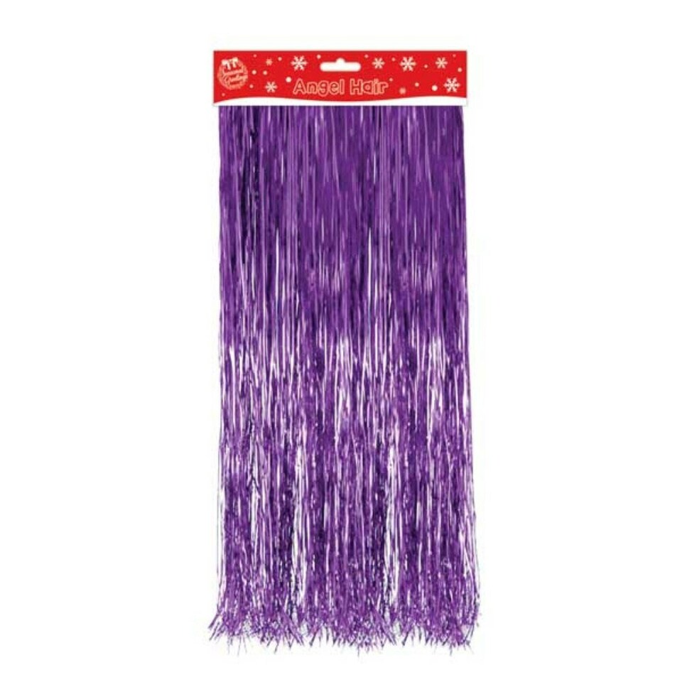 image 1 of Lamatte Purple Angel Hair Decoration