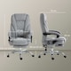 image 7 of Vinsetto Massage Office Chair, Heated Reclining Desk Chair, Grey