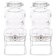 image 1 of Rink Drink Glass Drinks Dispensers with Tap - 6.5L - Pack of 2