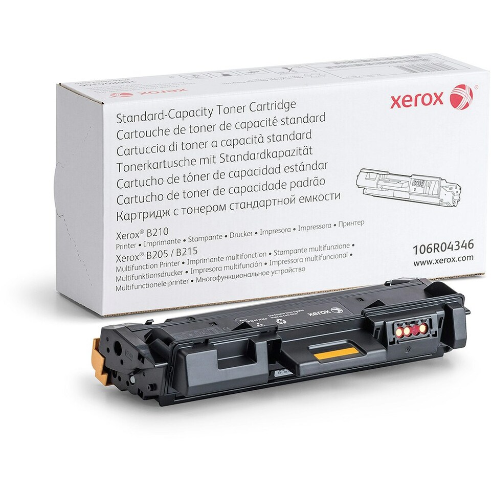 Xerox Black Standard Capacity Toner Cartridge 1.5k pages for B205 / B210/ B215 - 106R04346 N/A