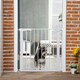 image 6 of Pawhut Pet Safety Gate Door Barrier Dog Metal Indoor Fence White 75-82cm