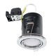 image 4 of ValueLights Downlight Tiltable Fire Rated Chrome Ceiling Light Fitting 20 Pack