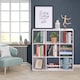 image 2 of HOMCOM 3 Tier Bookshelf, Modern Cube Bookcase with 9 Open Storage Compartments, Freestanding Display Storage Unit for Living Room, Bedroom, Study, White