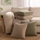 image 7 of OHS 4 x Soft Plain Matte Velvet Filled Cushions, 45x45cm - Natural | Yellow | Natural | 45 x 45cm | 4