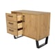 image 4 of Texas, Small Sideboard With 1 Door, 3 Drawers Brown