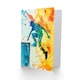 image 2 of Greeting Card Parkour Jump Urban Sport Colourful Paint Splat Birthday