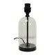 image 3 of ValueLights Jessy Glass and Black Metal Table Lamp Base