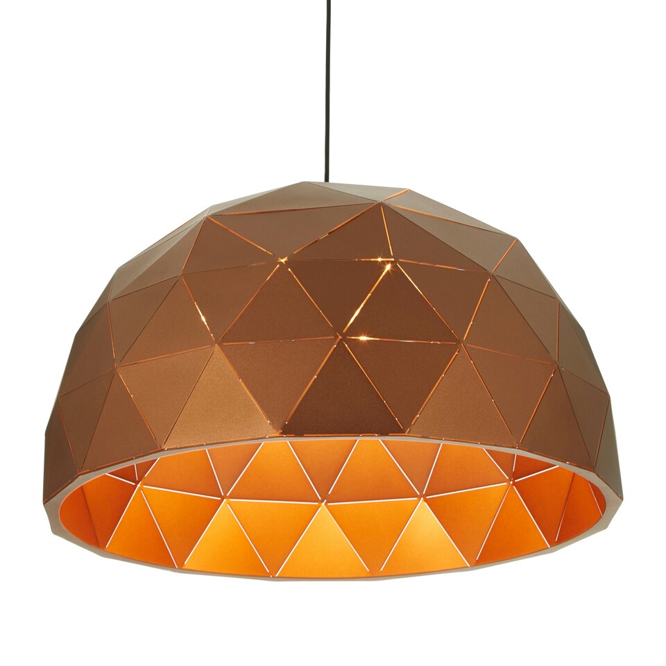 image 1 of Interiors by Premier Large Coffee Dome Pendant Light