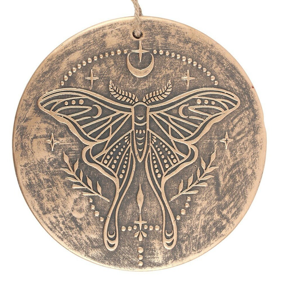 image 1 of Something Different Terracotta Luna Moth Plaque - Bronze - One Size