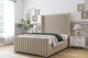 image 2 of Sloomy Marlborough Almond Coniston Bed Frame With 50"  Upholstered Wingback Headboard 5' King