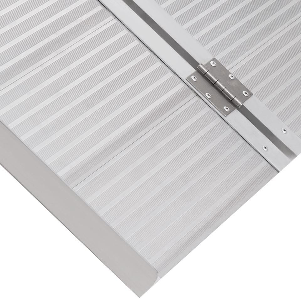 image 1 of HOMCOM 4ft Folding Aluminum Wheelchair Ramp Scooter Portable Mobility Assist Suitcase Access Aid Disabled