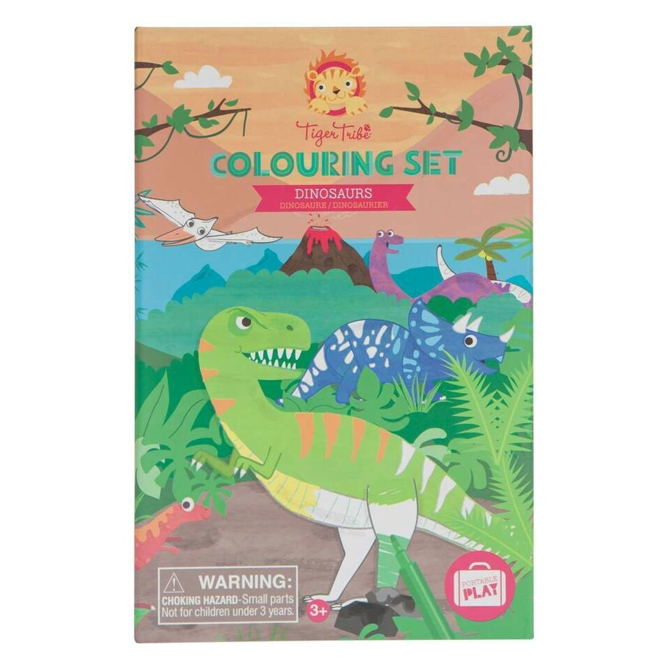 image 1 of Colouring Set - Dinosaur