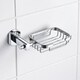 image 1 of Showerdrape Admiralty Chrome Stainless Steel Wall Mounted Soap Basket | Silver | 1