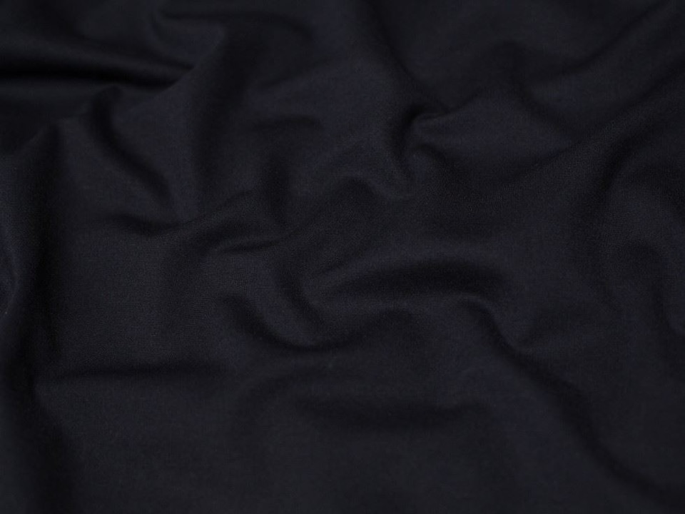 Minerva Core Range Navy Heavy Ponte Roma Double Stretch Knit Fabric for Dressmaking, 160cm / 62" Wide - per metre