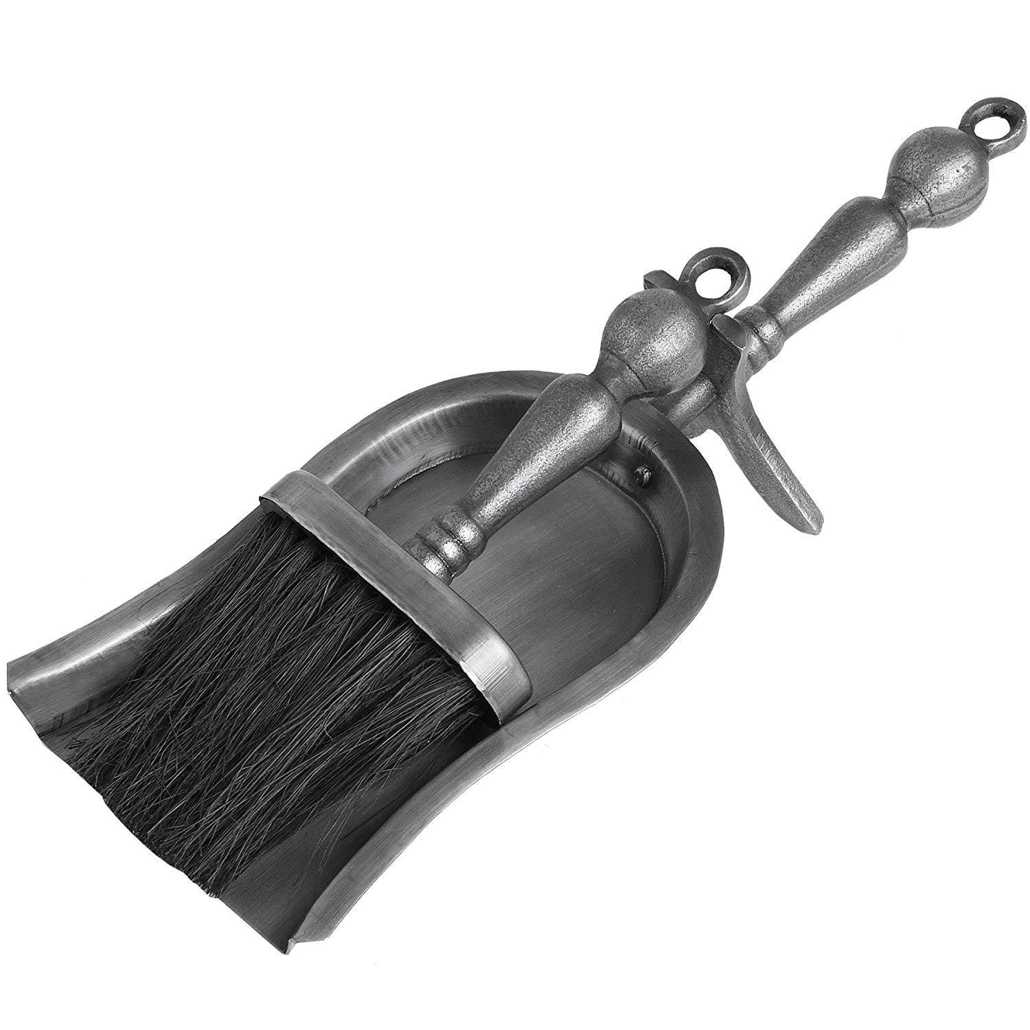 Hill Interiors Hearth Tidy Set In Antique Pewter Effect Finish - Silver - One Size
