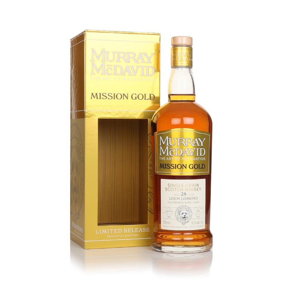 image 1 of Loch Lomond - Murray McDavid Mission Gold Series Sauternes Wine Cask 1996 28 year old Whisky | Multi | floral honey, glazed peach, citrus, candied lemon, creamy, tropical fruit, ginger, vanilla cream sweet spices | 1
