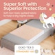 image 4 of Toddler Potty Training Bed Pad with Tucks - Soft Waterproof Bedwetting Pee Protector Mat for Kids - Multi-Layer Non-Slip Washable Absorbs Up to 2000ml 90 x 85cm Pink | Unicorn | Single