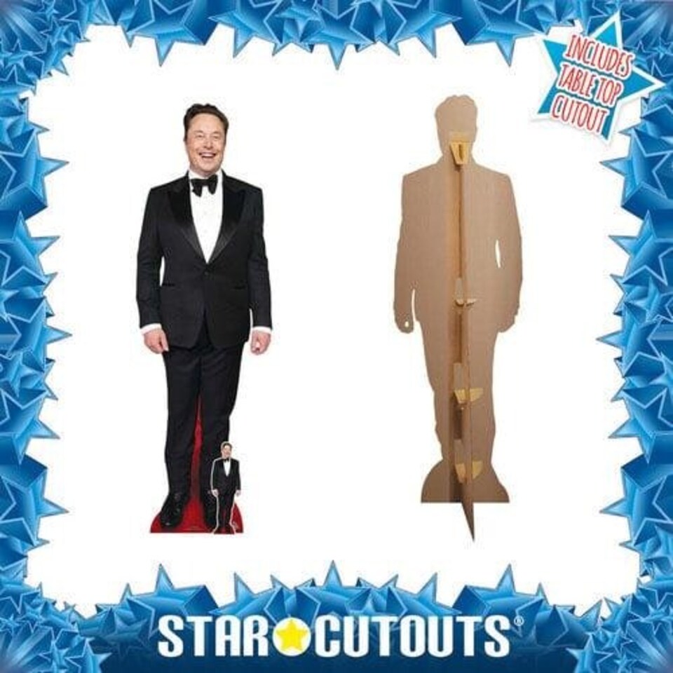 image 1 of Elon Musk Smart Suit Lifesize Cardboard Cutout 190cm