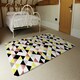 image 3 of Yellow, Pink & Black Geometric Pattern (Rug) Yellow | Medium: 80x150cm