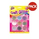 image 1 of ArtBox Asorted Metallic Colour Glitter Pots (Pack of 9) - Assorted - One Size