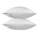 image 5 of Homescapes Goose Feather and Down Euro Continental Square Pillow Pair - 80cm x 80cm | White