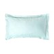 image 1 of Homescapes Aqua Blue Egyptian Cotton Ultrasoft Kingsize Oxford Pillowcase 330 TC