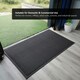 image 6 of Nicoman Black Meshmat Entrance Doormat 76cm x 43cm | Black | Black