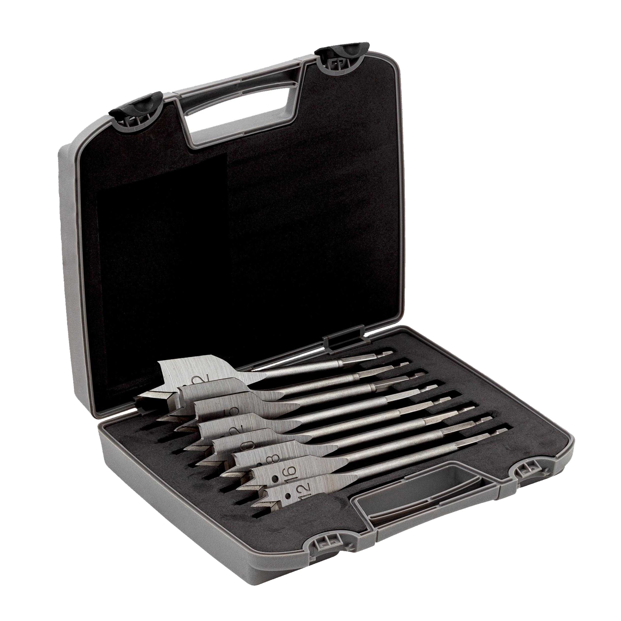 Bahco Flat Drill Bit Set (Pack of 8) Silver Silver One Size 1