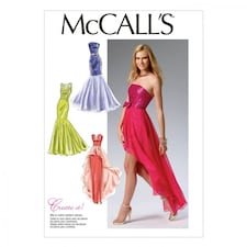 McCall's 6838 Paper Sewing Pattern – Women’s Dress, UK Sizes 14–16–18–20–22, Intermediate