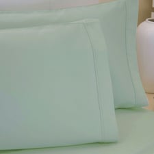 Belledorm 200 Thread Count Egyptian Cotton Housewife Pillowcases (Pair) - Thyme - One Size