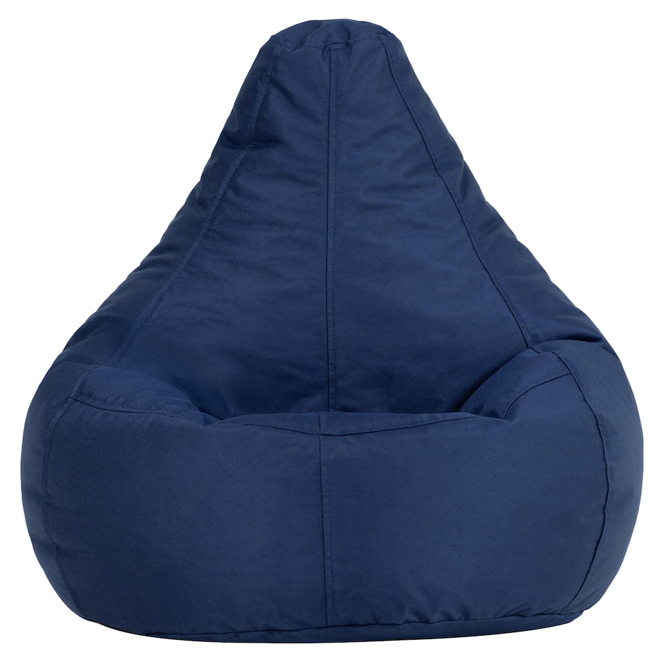 image 1 of icon Kids Recliner Beanbag Indoor and Outdoor Navy Blue Set of 2