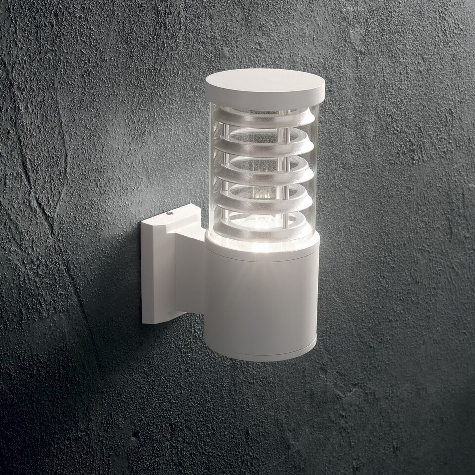 image 1 of Tronco 1 Light Outdoor Wall Light White IP44, E27