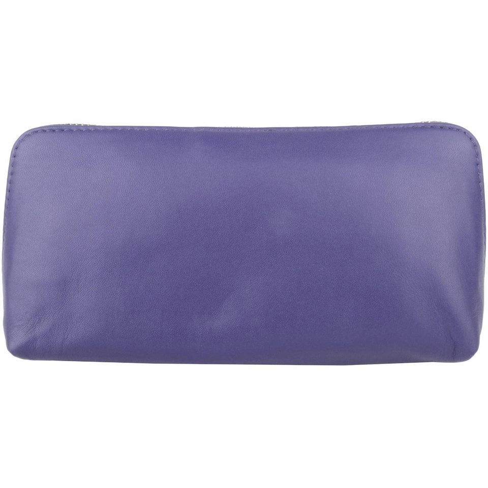 image 1 of Smooth Leather Cosmetics / Stationary Holder / Pouch / Case | Blue | Purple