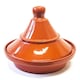 image 1 of Verano Spanish Ceramics El Toro Glazed Large Tagine Dish - 27cm Brown