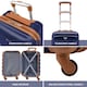 image 2 of Flight Knight 29" Extra Large Suitcase – 20kg Capacity Hard Shell Check-In Luggage with 4 Wheels  100+ Airlines Approved: Ryanair, EasyJet, Jet2, Wizz Air, BA | Blue | Navy/Tan | Large