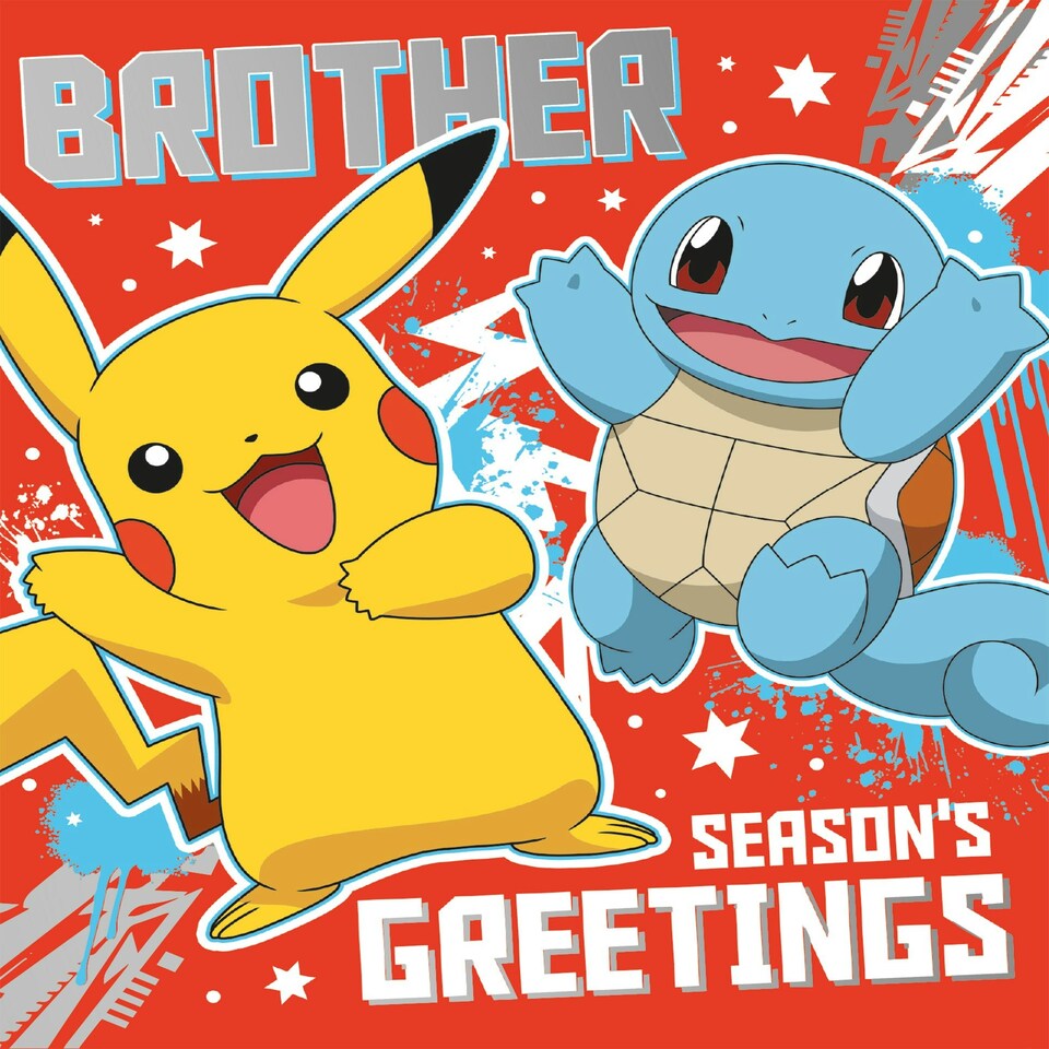 image 1 of Pokemon Brother Christmas Card