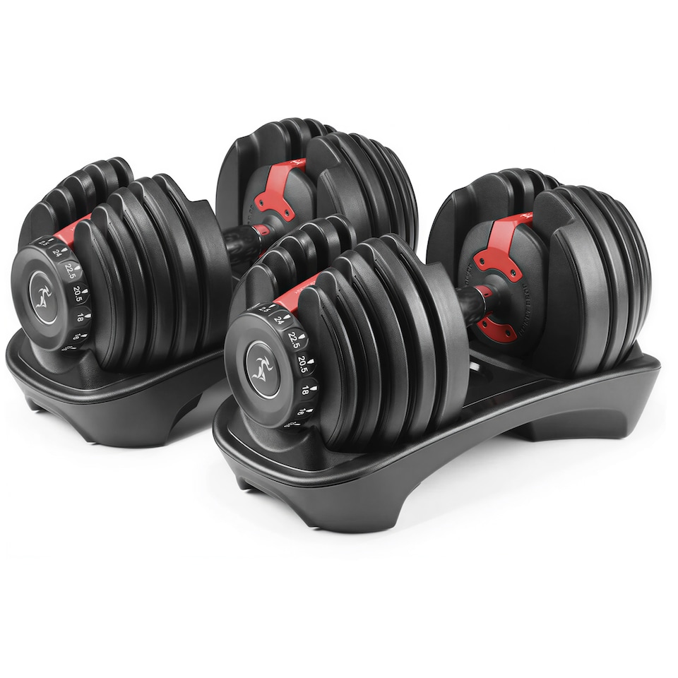 image 1 of Strongology Home Fitness Pair Adjustable Smart Dumbbell from 2.5kg up to 24kg Training Weights