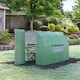 image 2 of Outsunny 3 x 2M Walk-in Garden Polytunnel Greenhouse Galvanised Steel W Door