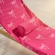 image 3 of OHS Bows Print Beach Bolster Neck Back Support Pillow | Pink | Pink