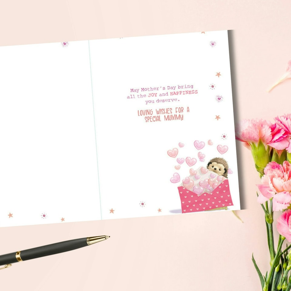 image 1 of Words 'n' Wishes Mother's Day Card for a Lovely Mummy on Mother's Day, 22 x 15.8 cm