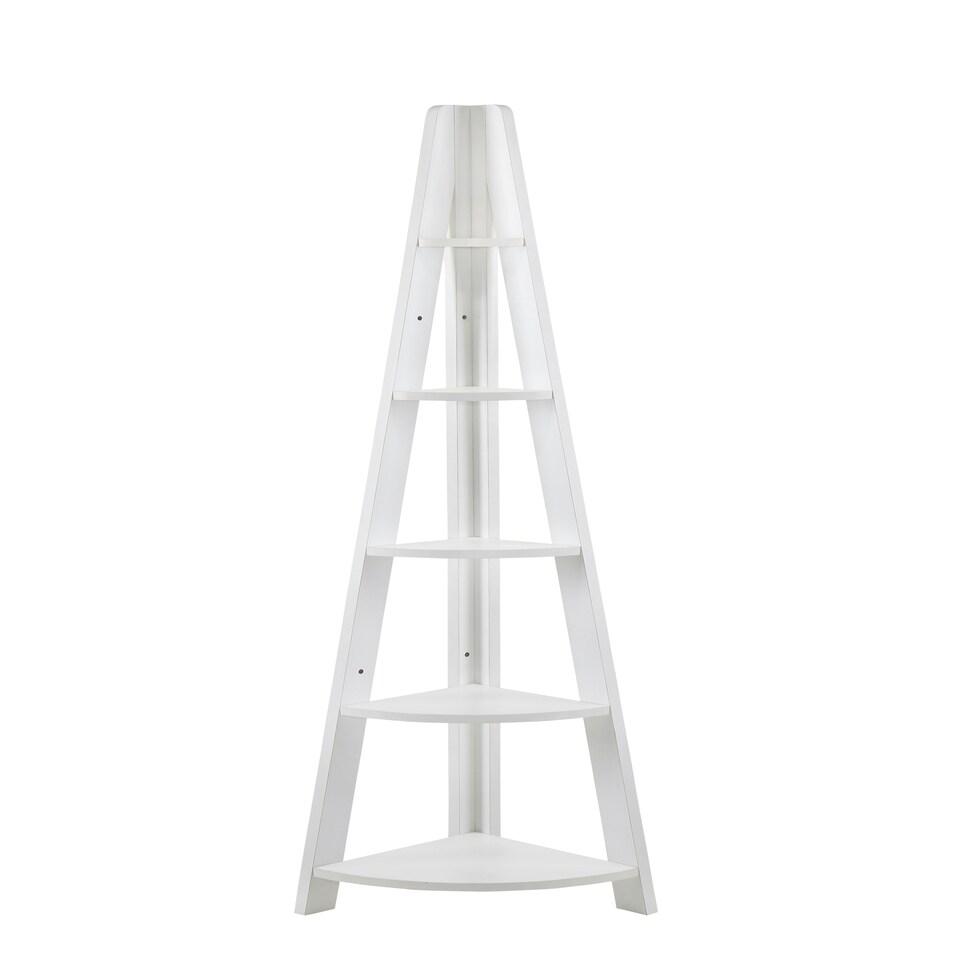 image 1 of Corner Ladder Bookcase