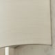 image 3 of Obi 1 Light Up & Down Wall Light Vintage White Linen, Polyester Cotton, E27