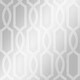 image 1 of Sample of London Trellis Wallpaper in Silver Multi