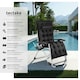 image 2 of Sun Lounger Cloud - folding, adjustable backrest and footrest - Per Piece Black