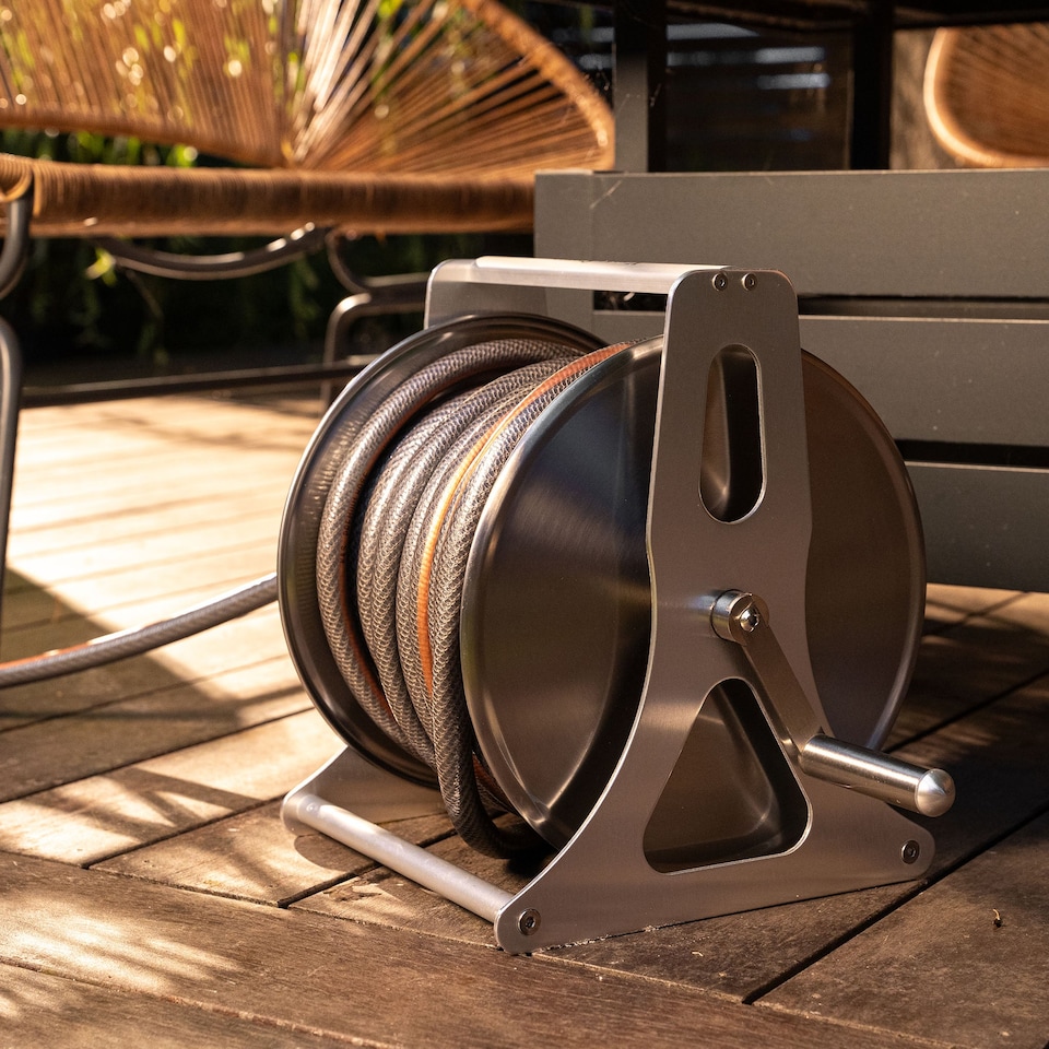 image 1 of Kent & Stowe Metal Hose Reel Set 30m